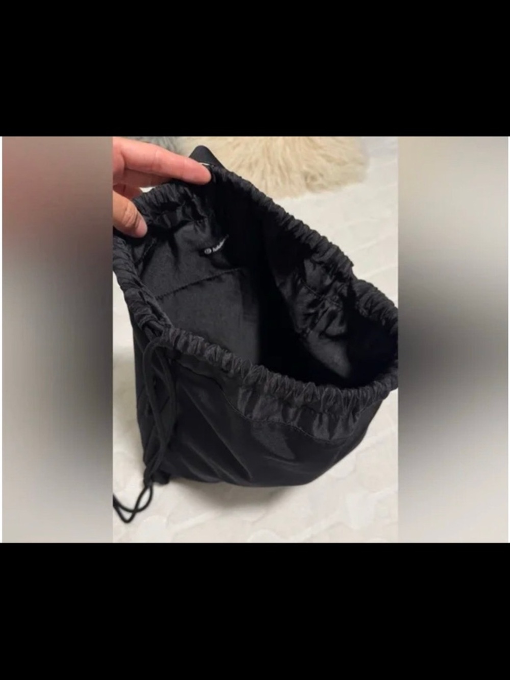 lululemon athletica Black Drawstring Backpack - Picture 5 of 5